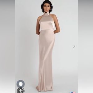 JENNY YOO- Prosecco- halter dress- NICOLE STYLE SIZE 12